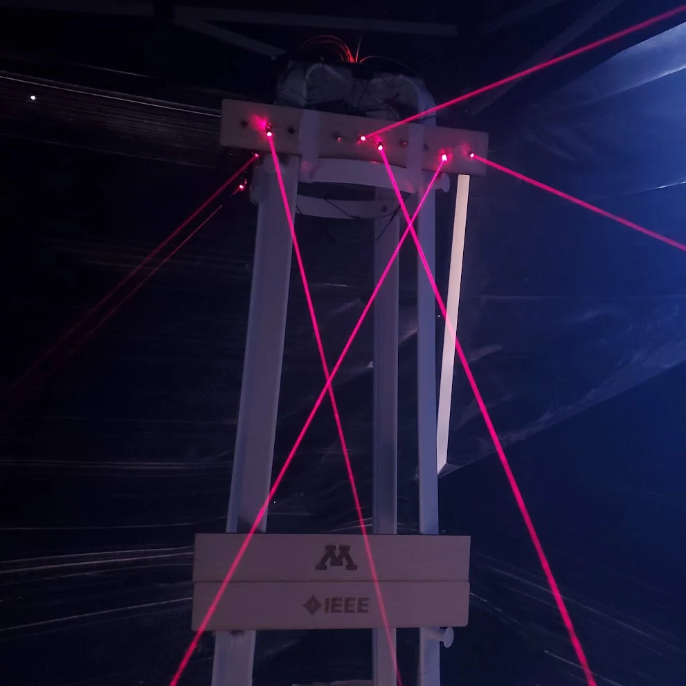 The chapter laser demonstration.